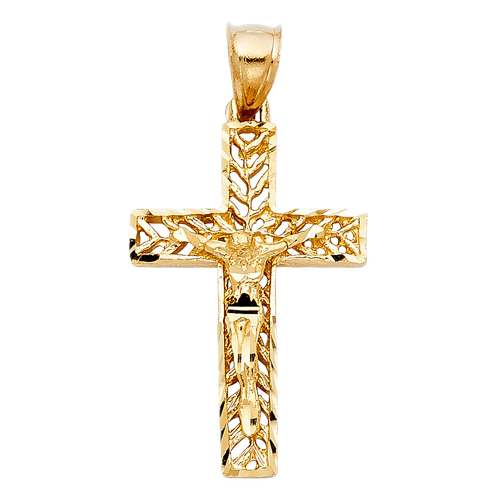 Crucifix Pendants - 14K GOLD - PT991