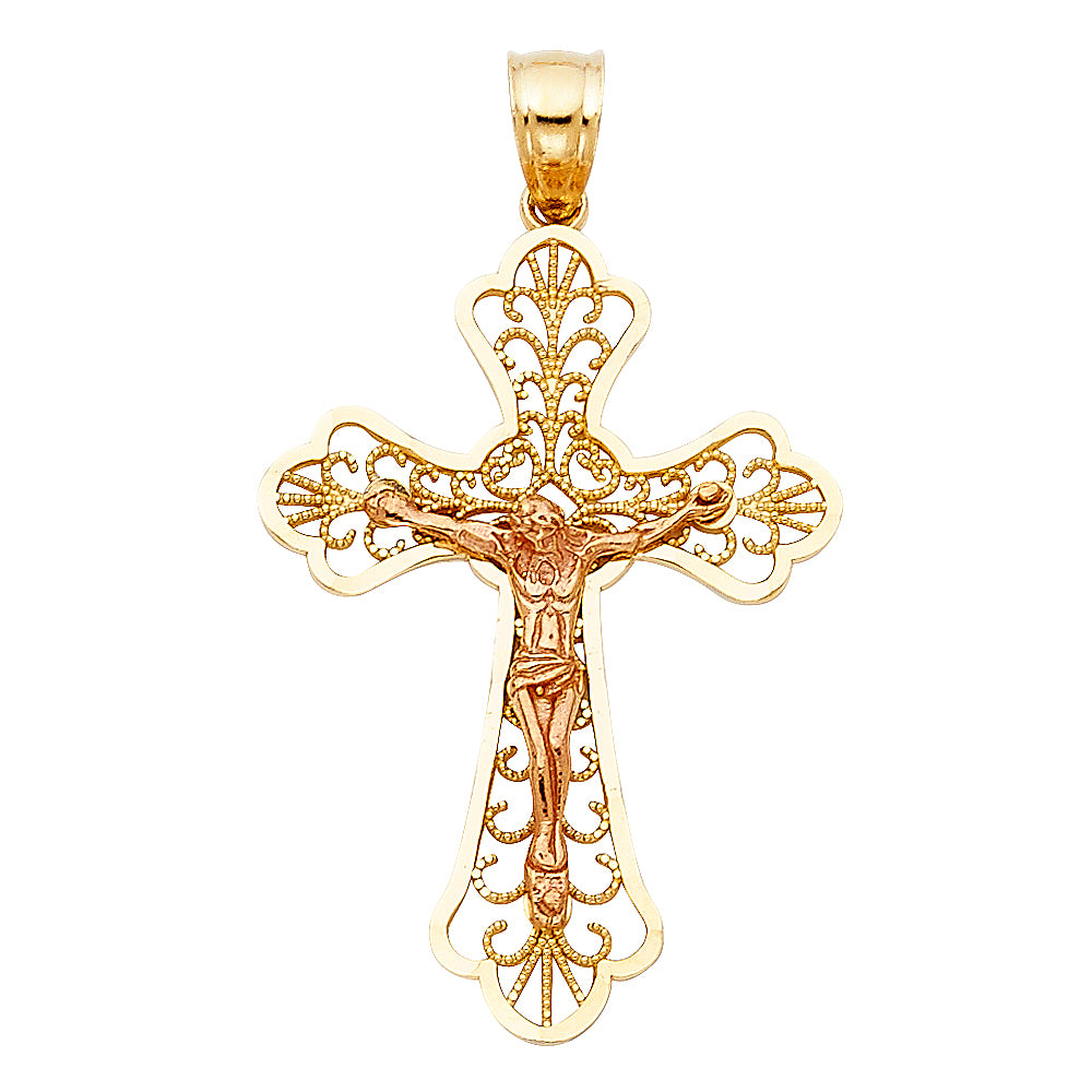 Crucifix Pendants - 14K GOLD - PT994