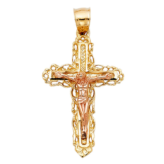Crucifix Pendants - 14K GOLD - PT997
