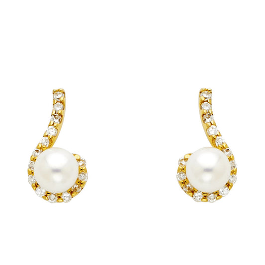 Assorted Earrings with Push Back - 14K Gold - ER1175