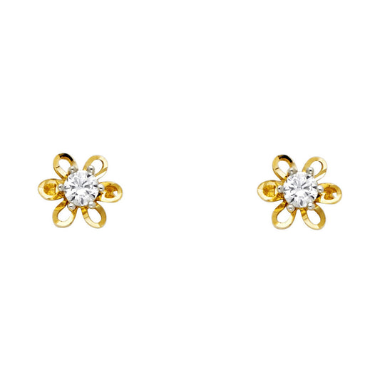 Assorted Earrings with Push Back - 14K Gold - ER1179