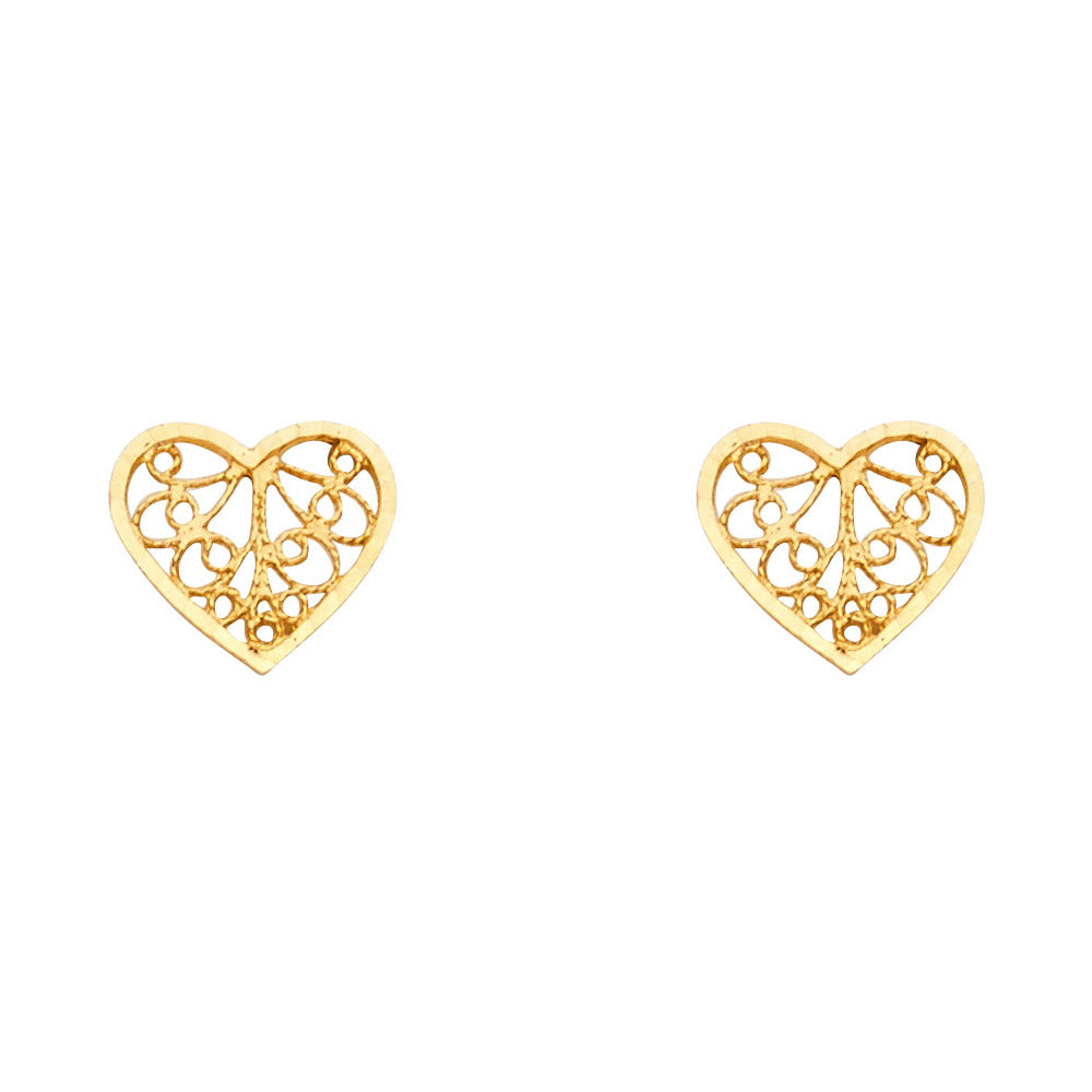 Assorted Earrings with Push Back - 14K Gold - ER1183