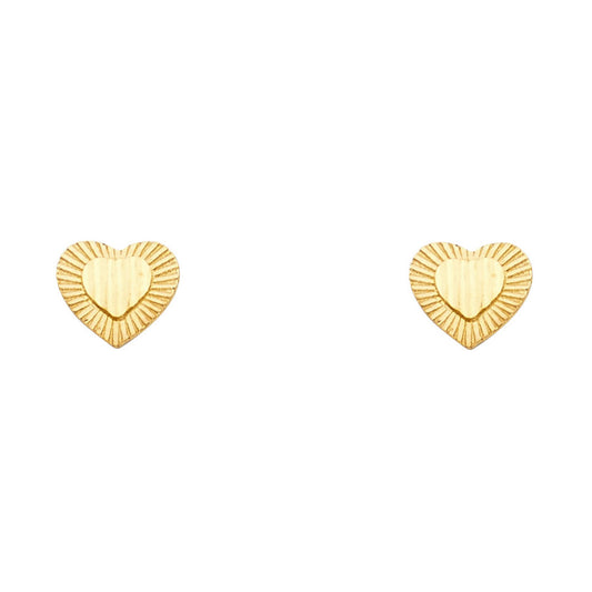 Assorted Earrings with Push Back - 14K Gold - ER1188