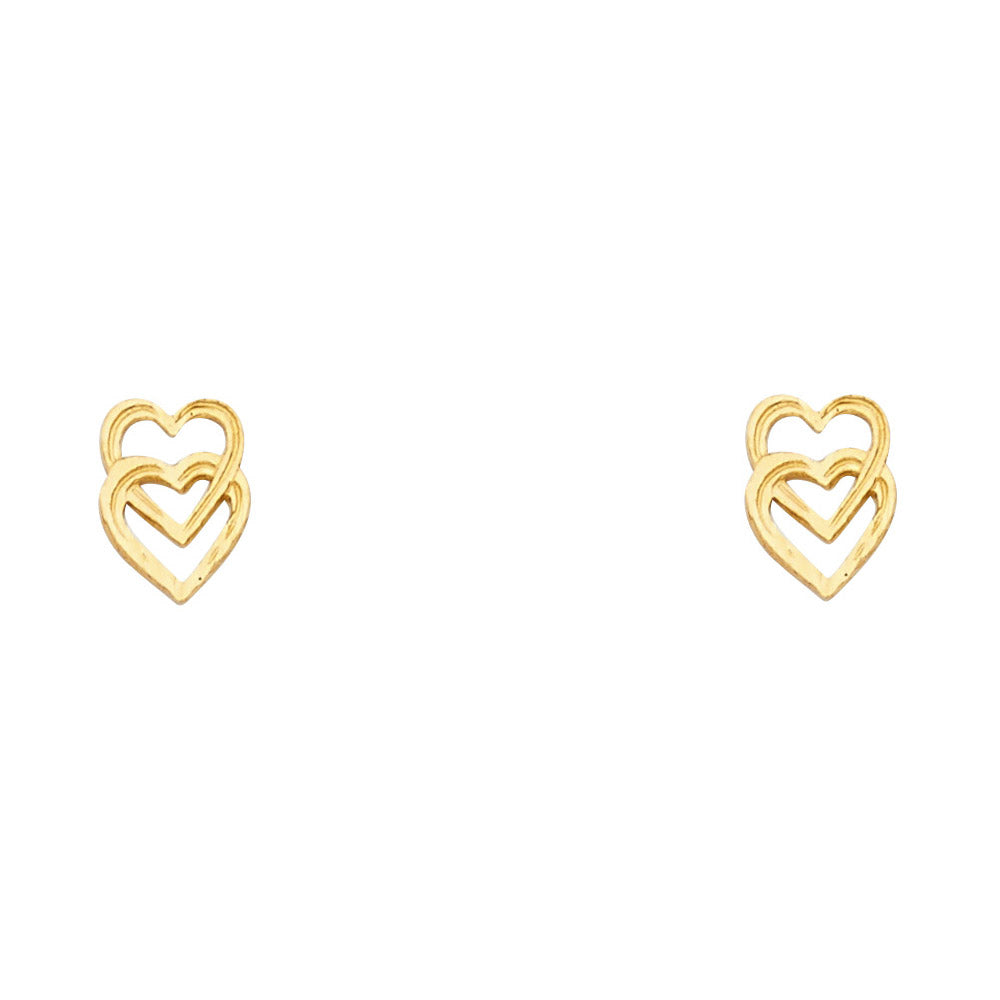 Assorted Earrings with Push Back - 14K Gold - ER1189