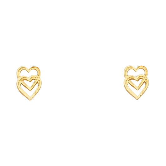 Assorted Earrings with Push Back - 14K Gold - ER1189