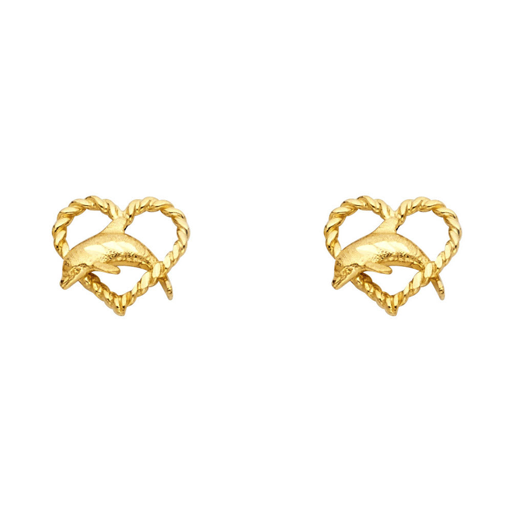 Assorted Earrings with Push Back - 14K Gold - ER1198