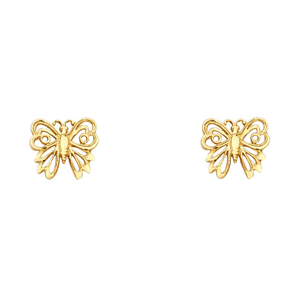 Assorted Earrings with Push Back - 14K Gold - ER1206