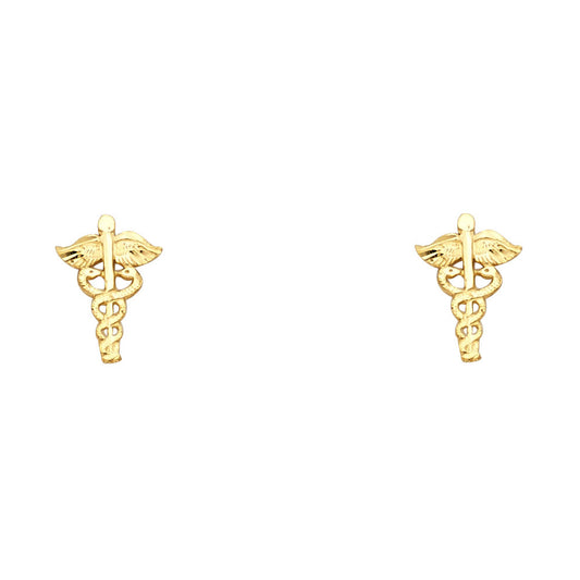 Assorted Earrings with Push Back - 14K Gold - ER1219
