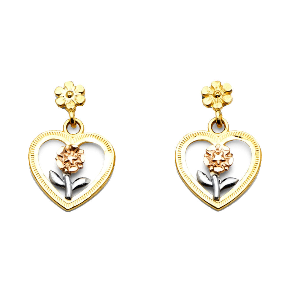 Assorted Earrings with Push Back - 14K Gold - ER1361