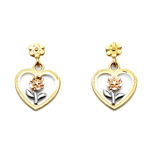 Assorted Earrings with Push Back - 14K Gold - ER1361