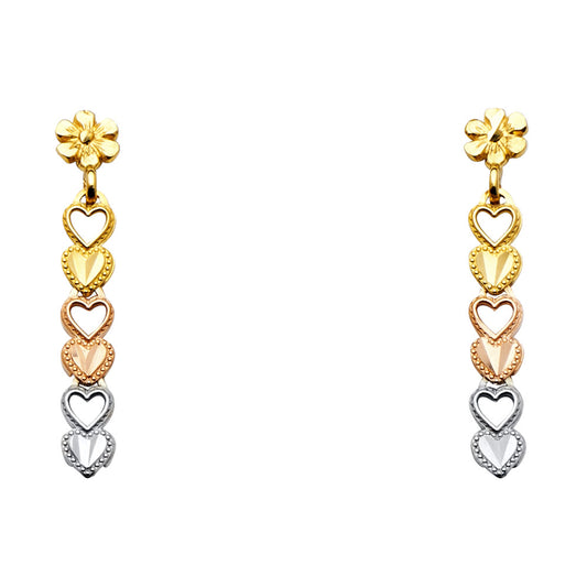 Assorted Earrings with Push Back - 14K Gold - ER1368