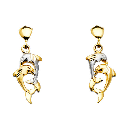 Assorted Earrings with Push Back - 14K Gold - ER1376
