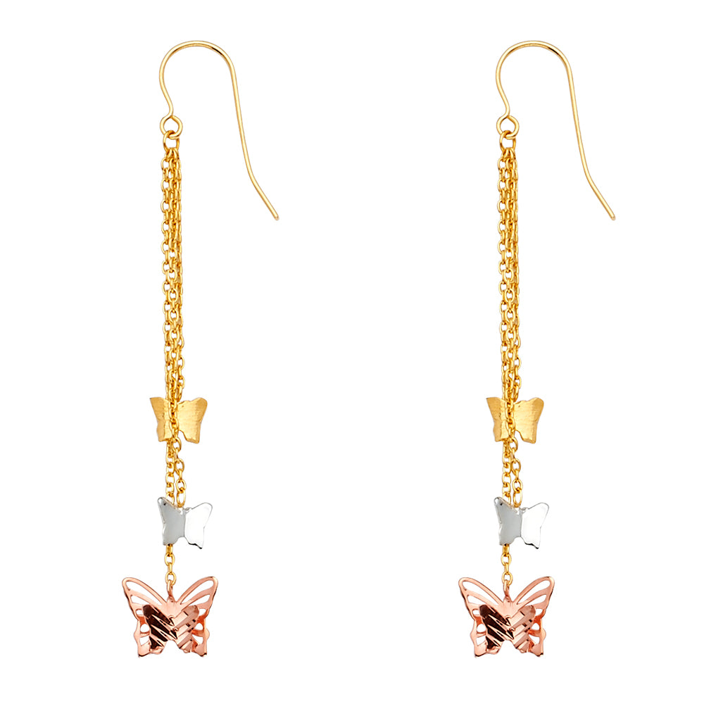 Hanging Earrings - 14K Gold - ER1569