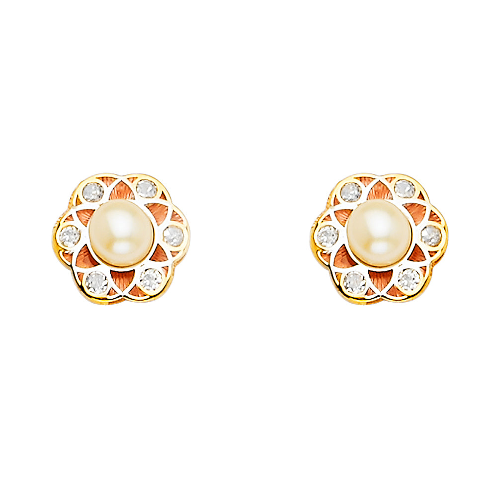 Assorted Earrings with Push Back - 14K Gold - ER1669