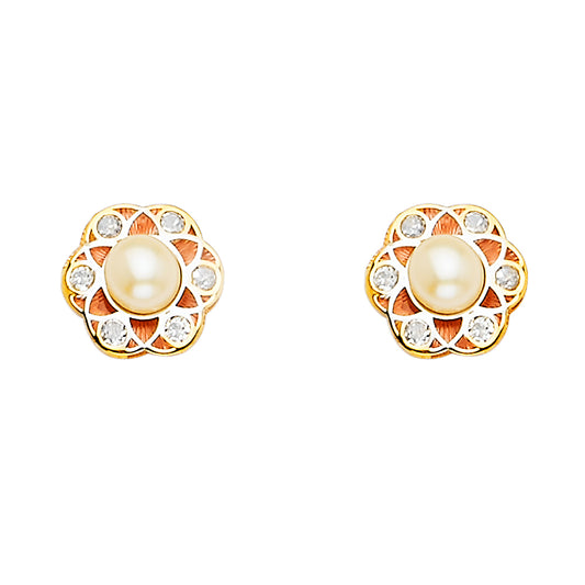 Assorted Earrings with Push Back - 14K Gold - ER1669