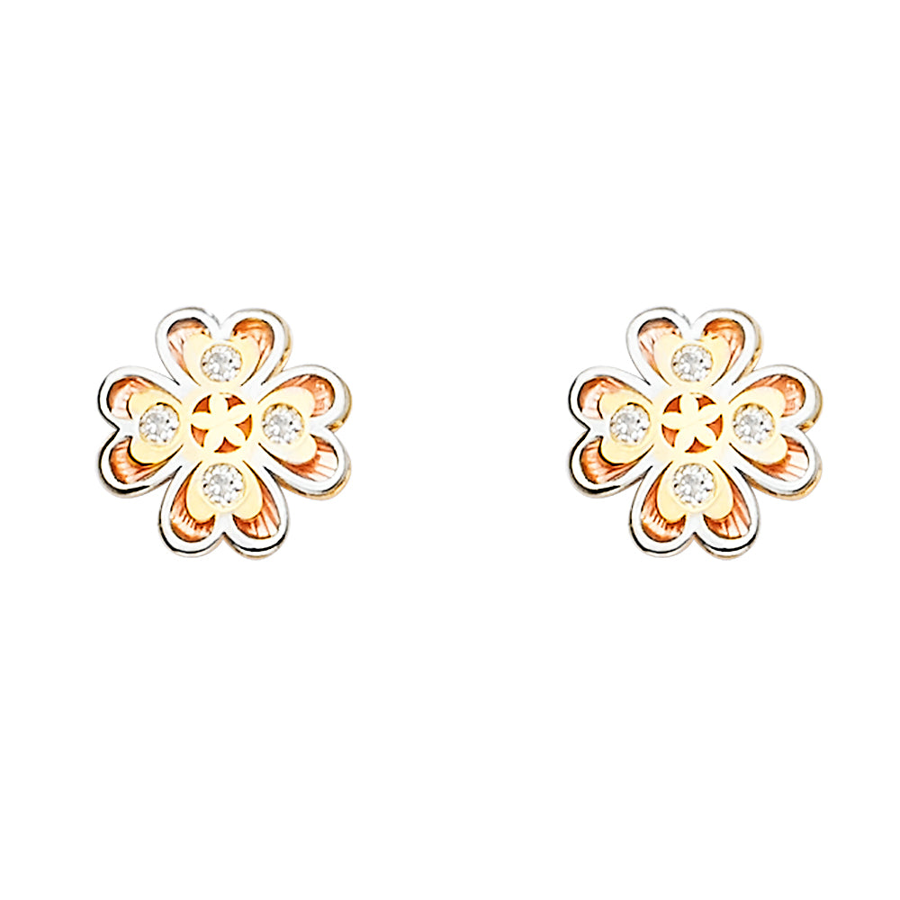 Assorted Earrings with Push Back - 14K Gold - ER1670