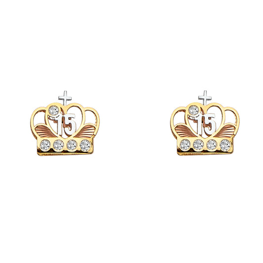 Assorted Earrings with Push Back - 14K Gold - ER1671
