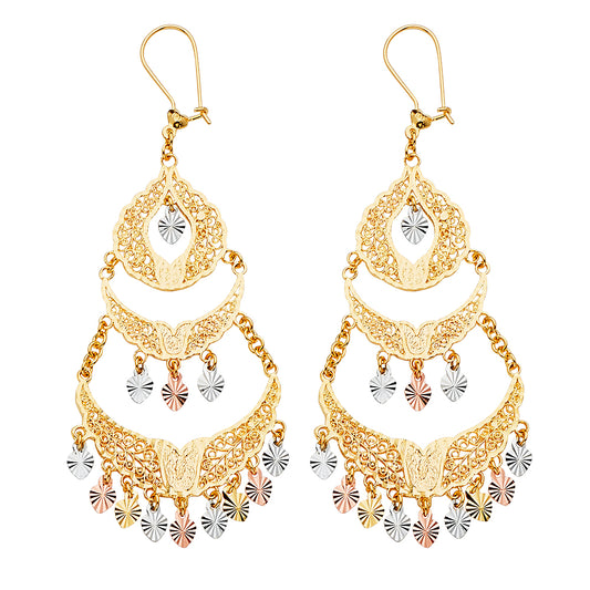 Chandelier Earrings - 14K Gold - ER1672