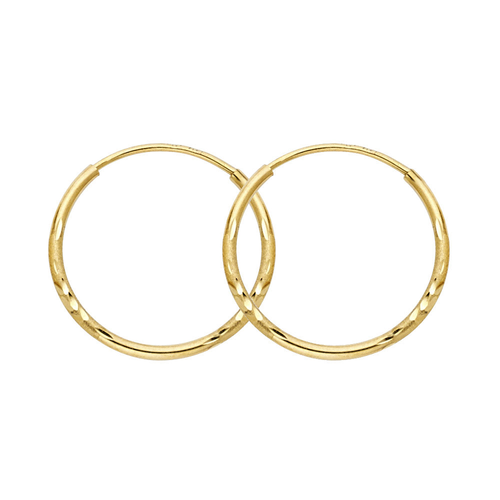 Hoop Earrings  - 14K Gold - ER31