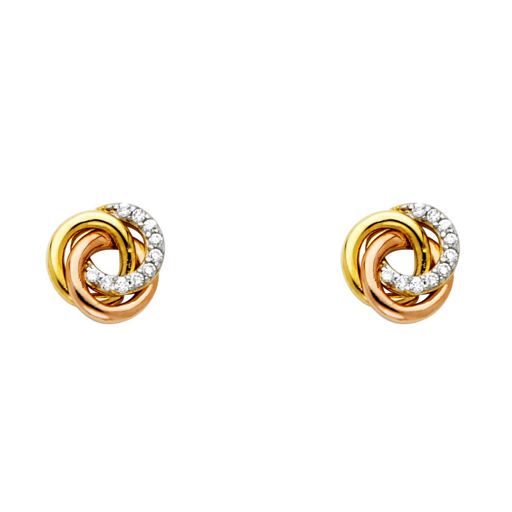 Assorted Earrings with Push Back - 14K Gold - ER548