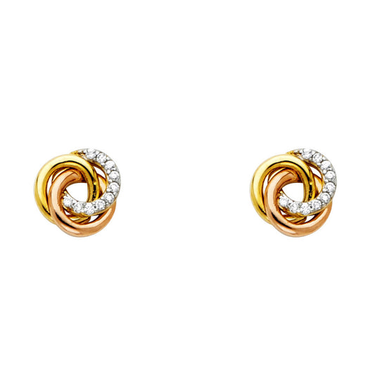 Assorted Earrings with Push Back - 14K Gold - ER548