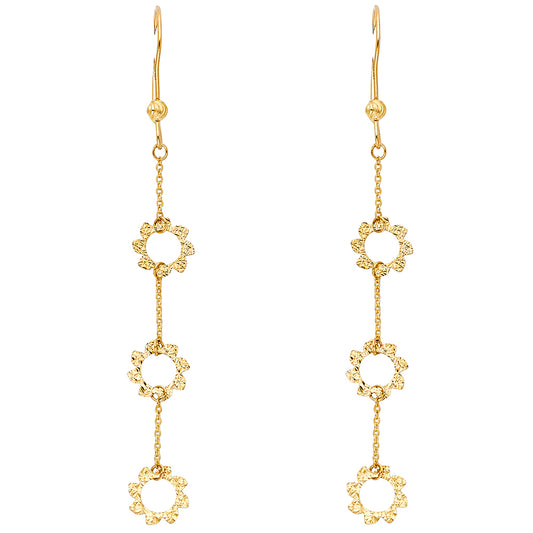 Hanging Earrings - 14K Gold - ER581