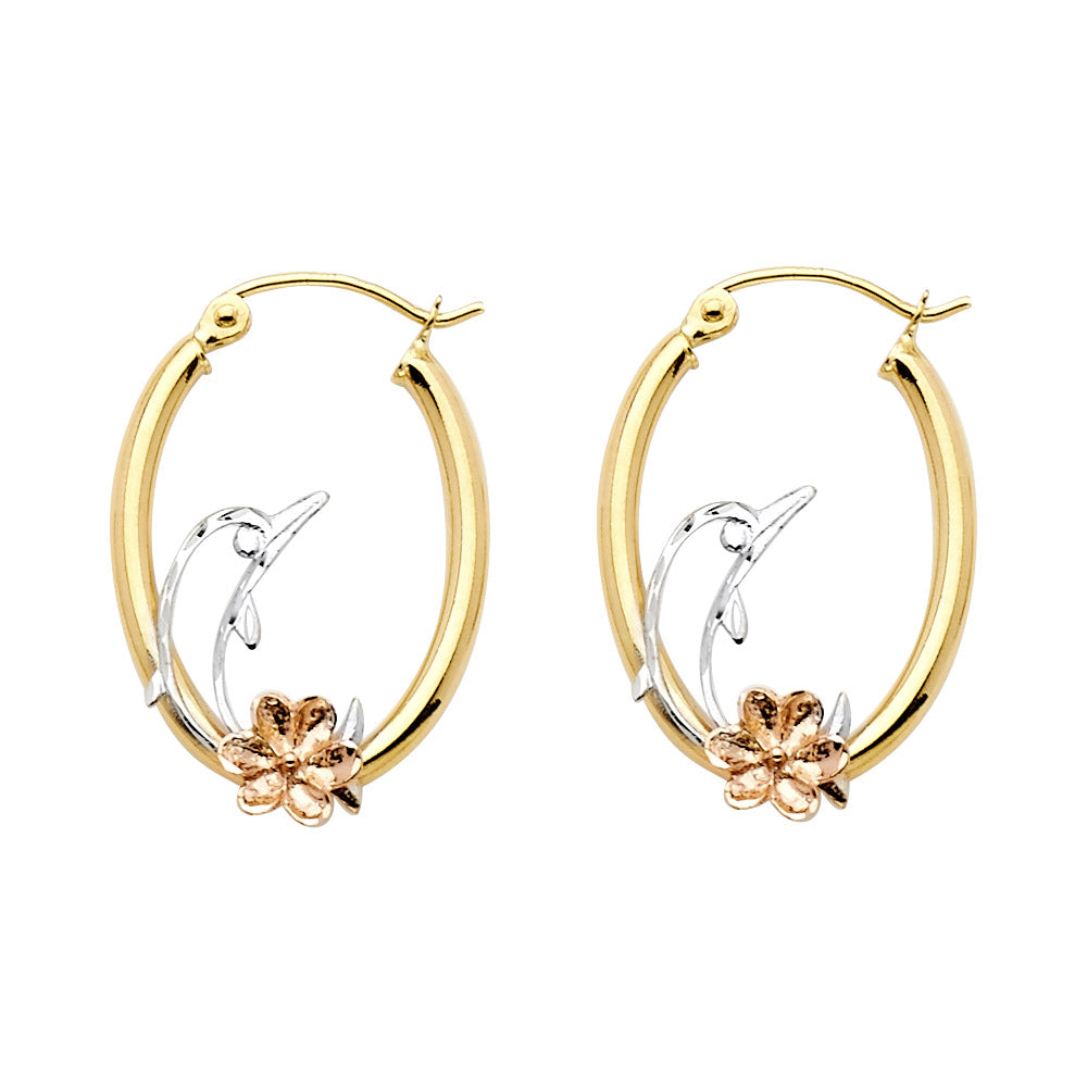Hoop Earrings  - 14K Gold - ER592