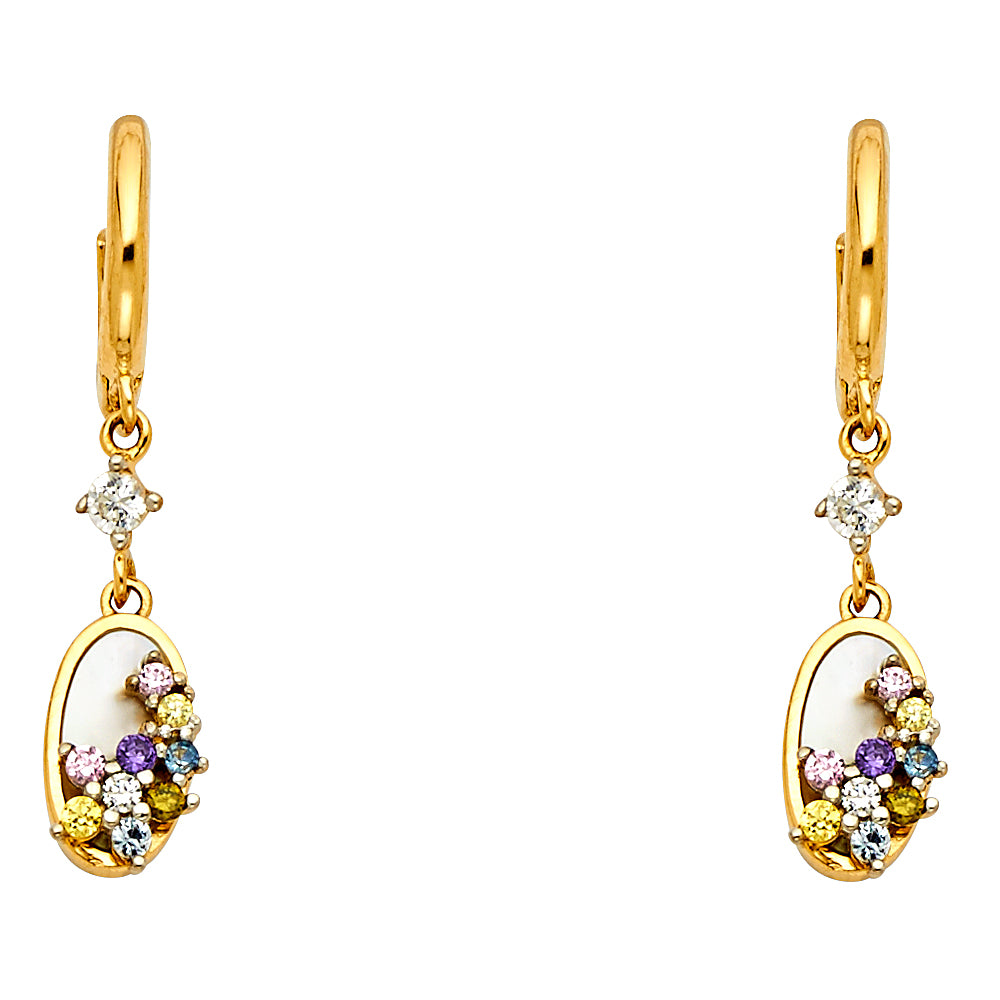 Hanging Earrings - 14K Gold - ER622