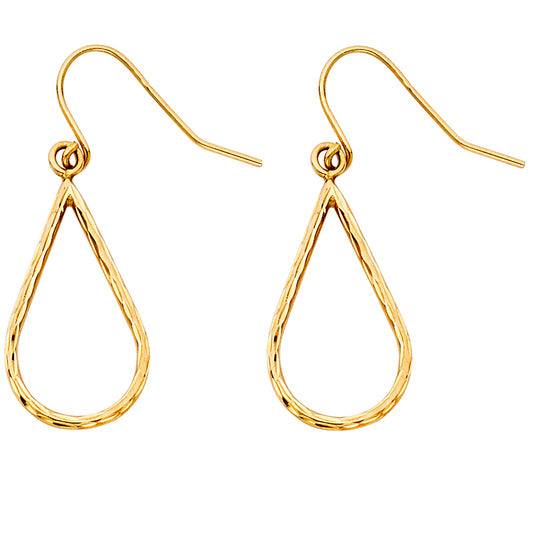 Hanging Earrings - 14K Gold - ER771