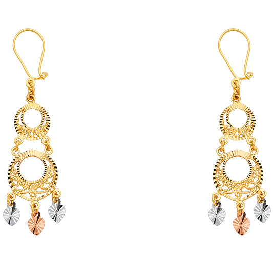Chandelier Earrings - 14K Gold - ER885