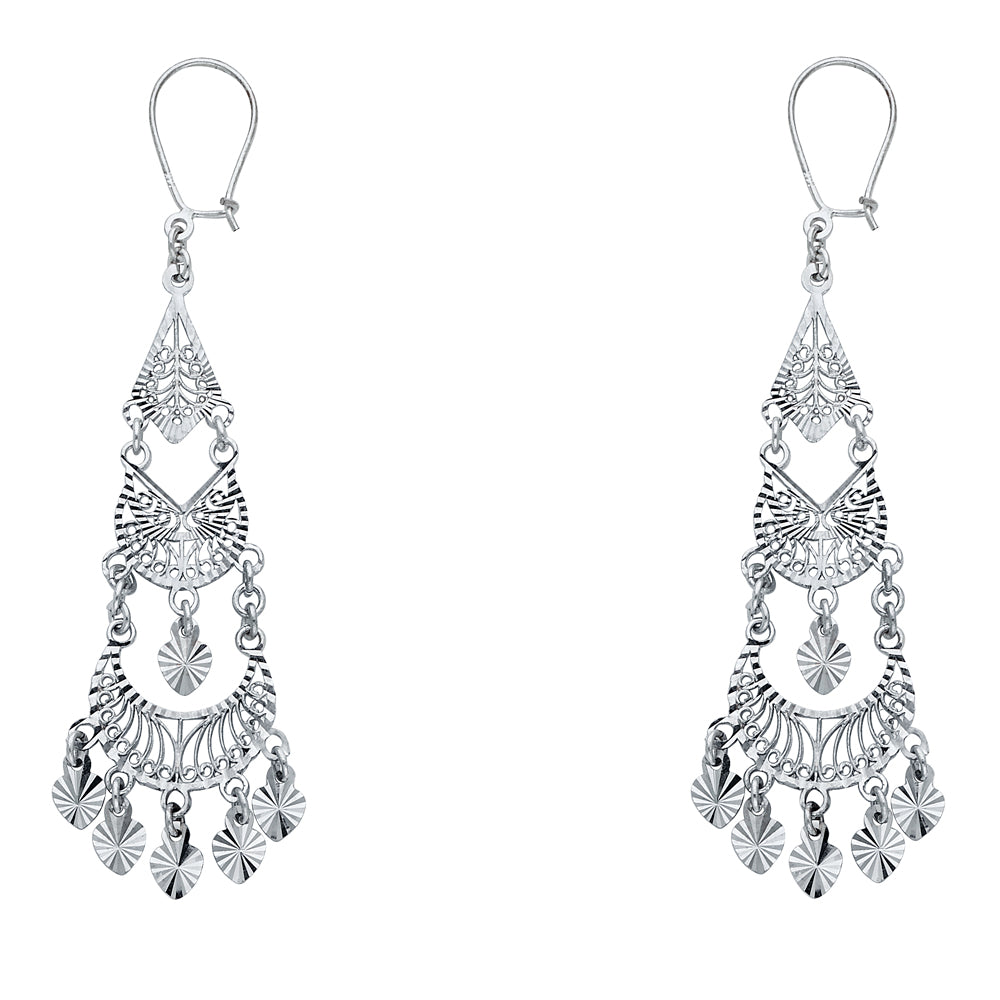 Chandelier Earrings - 14K Gold - ER897