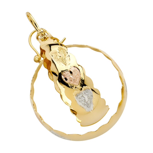 Hoop Earrings  - 14K Gold - ER913