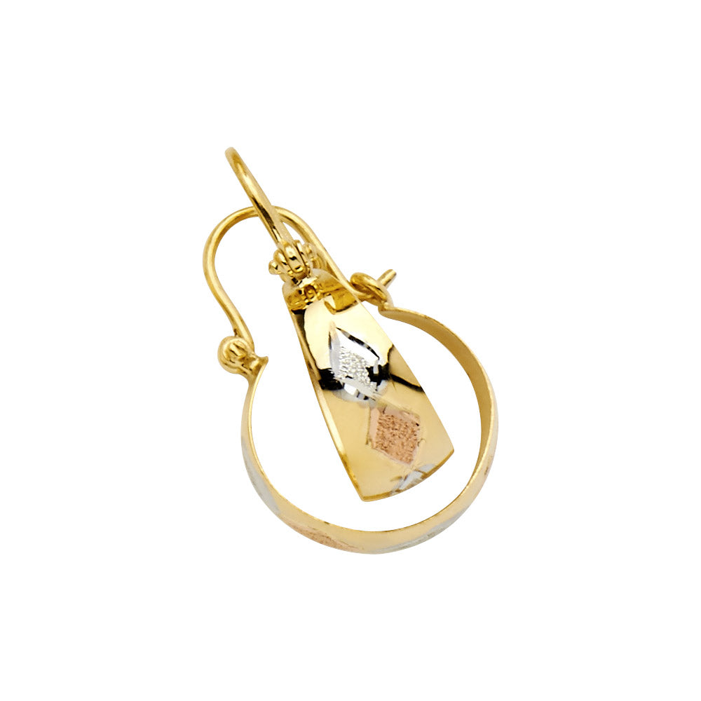 Hoop Earrings  - 14K Gold - ER917