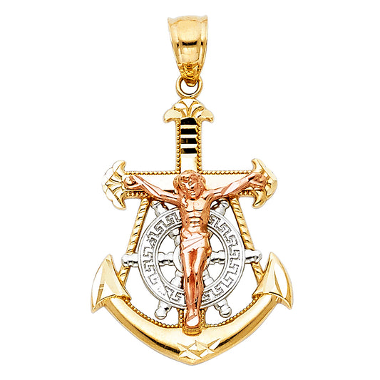 Crucifix Pendants - 14K GOLD - PT112