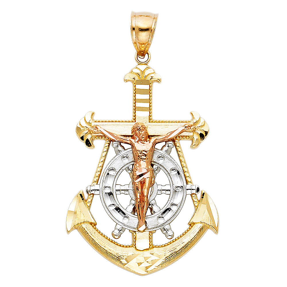 Crucifix Pendants - 14K GOLD - PT114