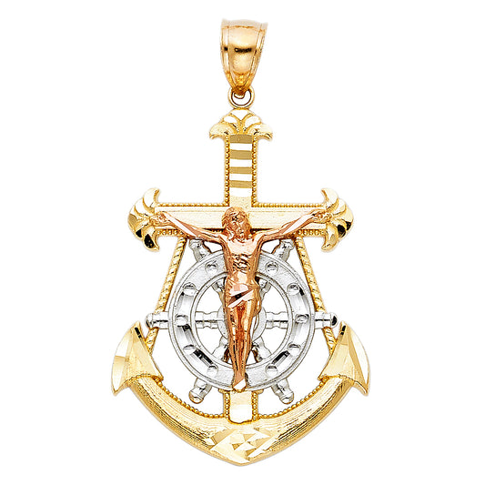 Crucifix Pendants - 14K GOLD - PT114