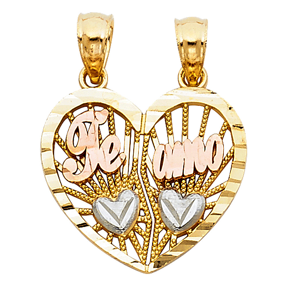 Assorted Heart Pendants - 14K GOLD - PT1805