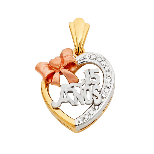 15 Años Pendants - 14K GOLD - PT1863