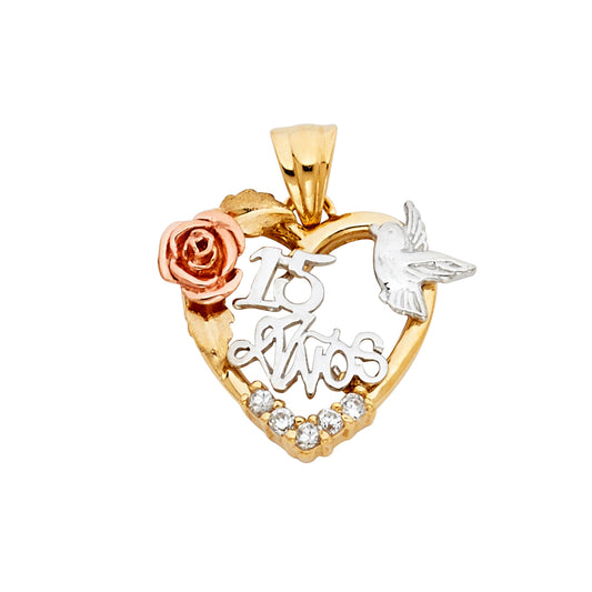 15 Años Pendants - 14K GOLD - PT1864