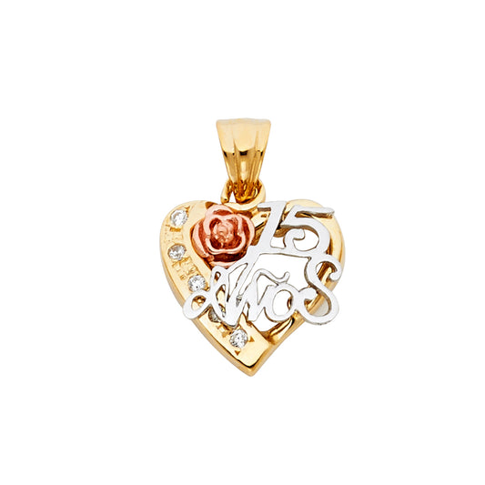 15 Años Pendants - 14K GOLD - PT1866