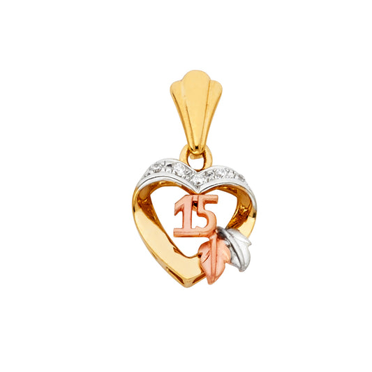 15 Años Pendants - 14K GOLD - PT1867
