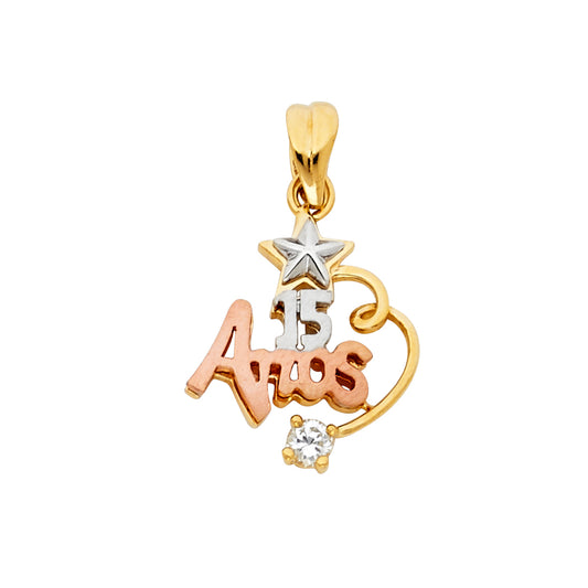 15 Años Pendants - 14K GOLD - PT1869