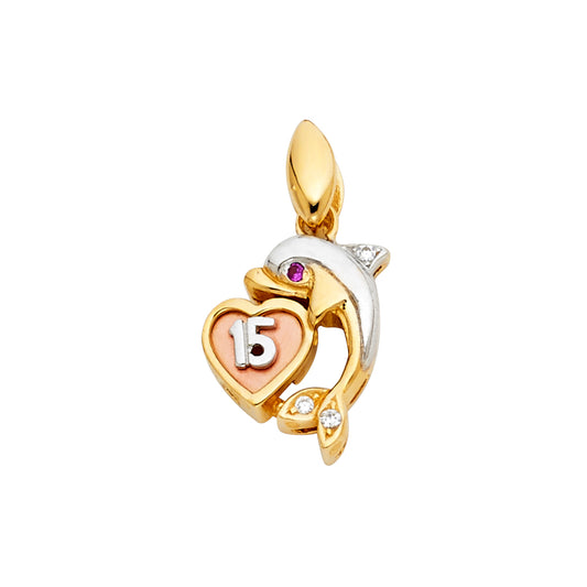 15 Años Pendants - 14K GOLD - PT1870