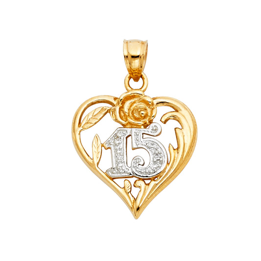 15 Años Pendants - 14K GOLD - PT1873