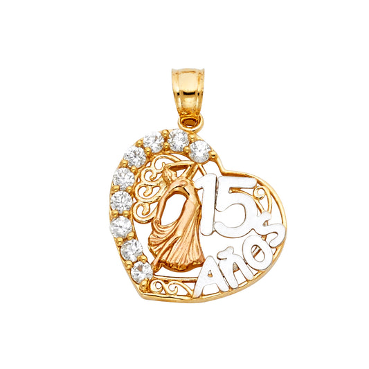15 Años Pendants - 14K GOLD - PT1874