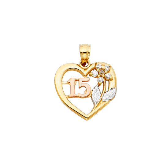 15 Años Pendants - 14K GOLD - PT1875