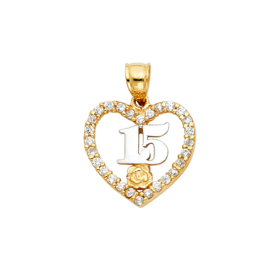 15 Años Pendants - 14K GOLD - PT1877