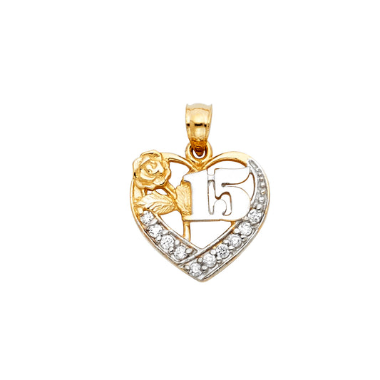 15 Años Pendants - 14K GOLD - PT1878