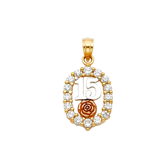 15 Años Pendants - 14K GOLD - PT1879