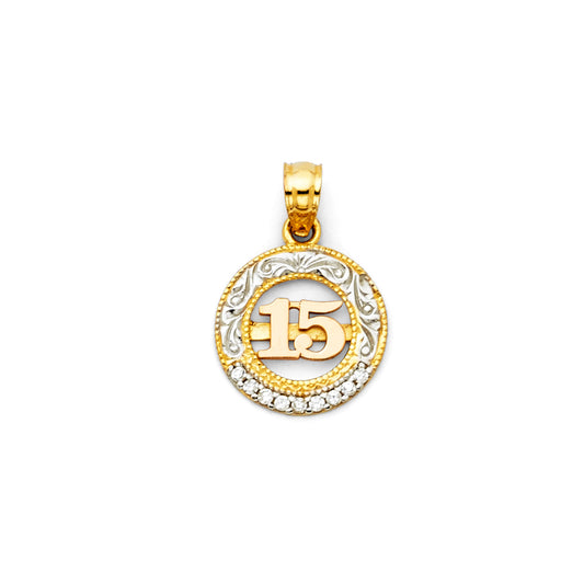 15 Años Pendants - 14K GOLD - PT1884